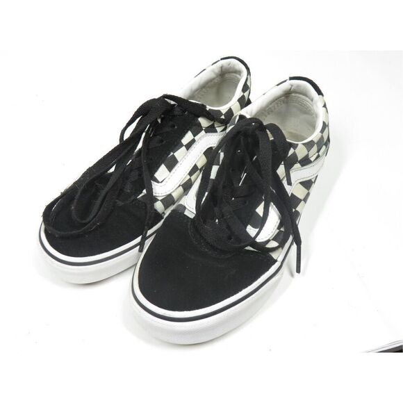 VANS Old Skool Checkerboard Primary Check Sidestripe Low Top Sneaker Women 6.5 - Picture 3 of 8